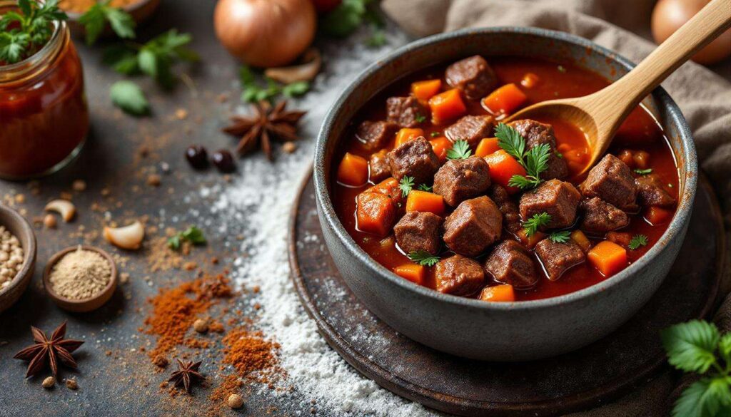 Dodaję do gulaszu. Mięso mięso w mig staje się miękkie i kruche