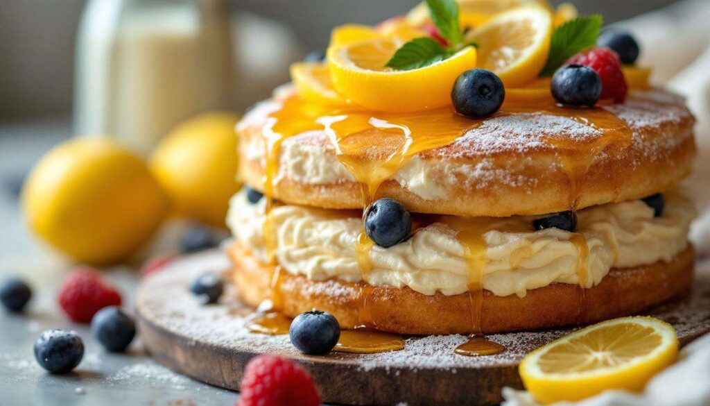 Puszyste ciasto przekładam kremem z owocami. Zrobię na Dzień Babci i Dziadka