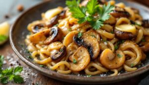 Przy smażeniu pieczarek dodaję kilka kropelek. Zachowują piękny, jasny kolor i jędrność