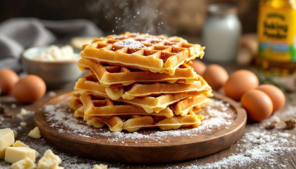 Biorę 2 jajka i kostkę twarogu. W pół godziny mam górę chrupiących gofrów