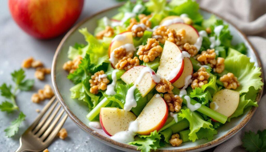 Ta genialna sałatka z selera i jabłka oczaruje smakiem. Jest pyszna, szybka i łatwa