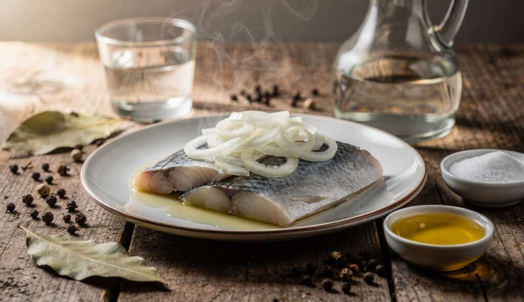 Śledzie na Środę Popielcową moczę w tym płynie. Są jędrne, miękkie i zyskują na smaku bez wielu dodatków
