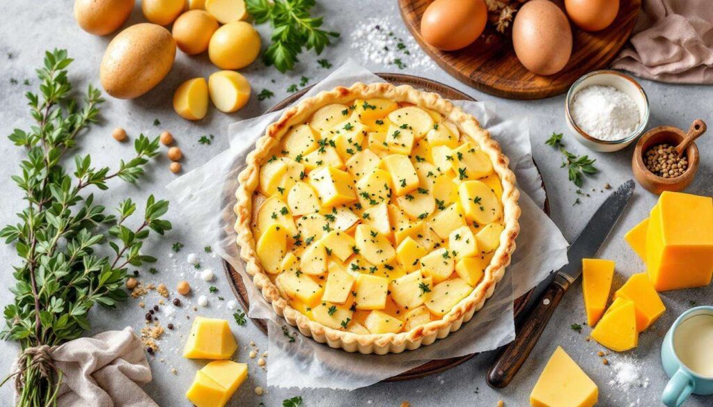 Wytrawna tarta ziemniaczana ze starym serem, którą musisz upiec już dziś