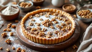 Ta orzechowa tarta pieczona w 35 minut wypełnia dom zapachem składników, które wszyscy mamy w szafkach