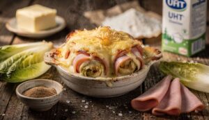 Mój przepis na zapiekaną cykorię z szynką: lekkie i pocieszające danie do smakowania