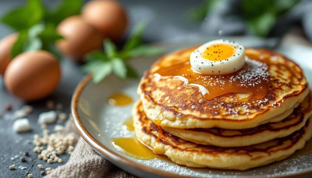 Biorę serek wiejski i 2 jajka. Moment później mam górę białkowych placuszków
