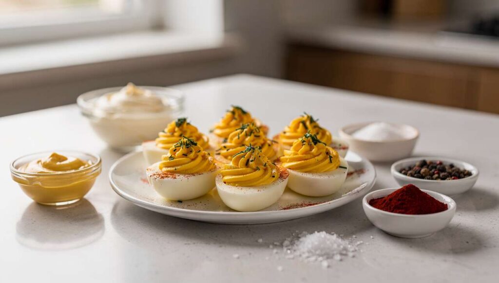 Prosty przepis na faszerowane jajka. Są tak pyszne, że nie wyczekuję do Wielkanocy