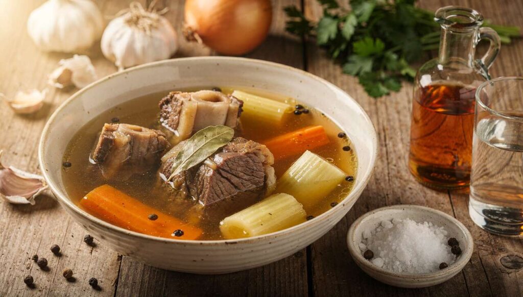 Rosół kolagenowy gotuję z mięsa, które ignorują nawet szefowie kuchni