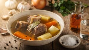 Rosół kolagenowy gotuję z mięsa, które ignorują nawet szefowie kuchni