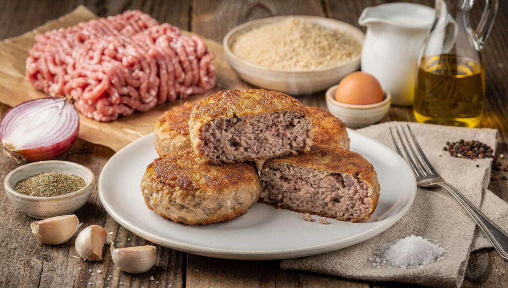 Kotlety mielone mamy chrupią z zewnątrz, topią się w środku. Smażenie tylko na jednym tłuszczu