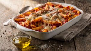 Makaron zapiekany alla Mamma: włoska rozkosz prosto z piekarnika