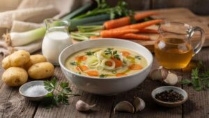 Wiosenna zupa krem z młodej marchwi i pora, która podbija polskie stoły w marcu