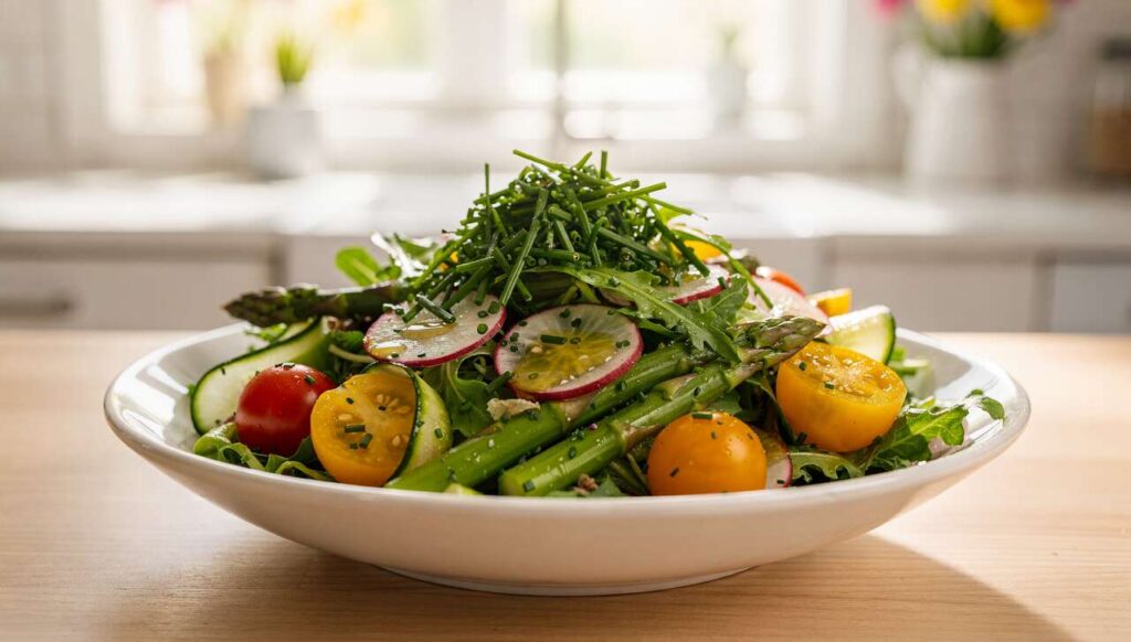Ta surówka ze szczypiorku zastępuje mi wiosenną dietę. Robię ją od marca do maja