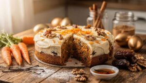 Wielkanocne ciasto marchewkowe bez cukru. Słodzę daktylami jak cukierniczka z Gdańska